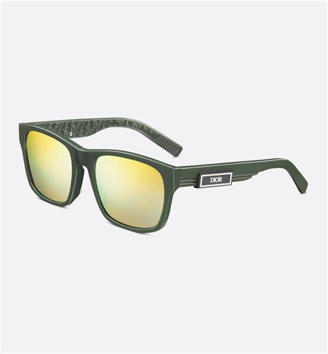 DiorB23 S2F Khaki Rectangular Sunglasses 